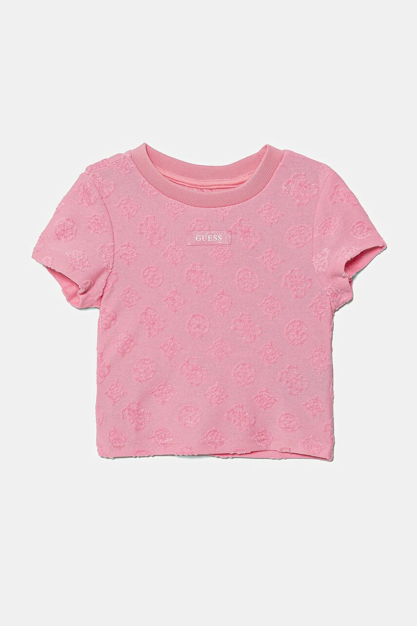 Levně Dětské tričko Guess růžová barva, J5GP04 KCT02