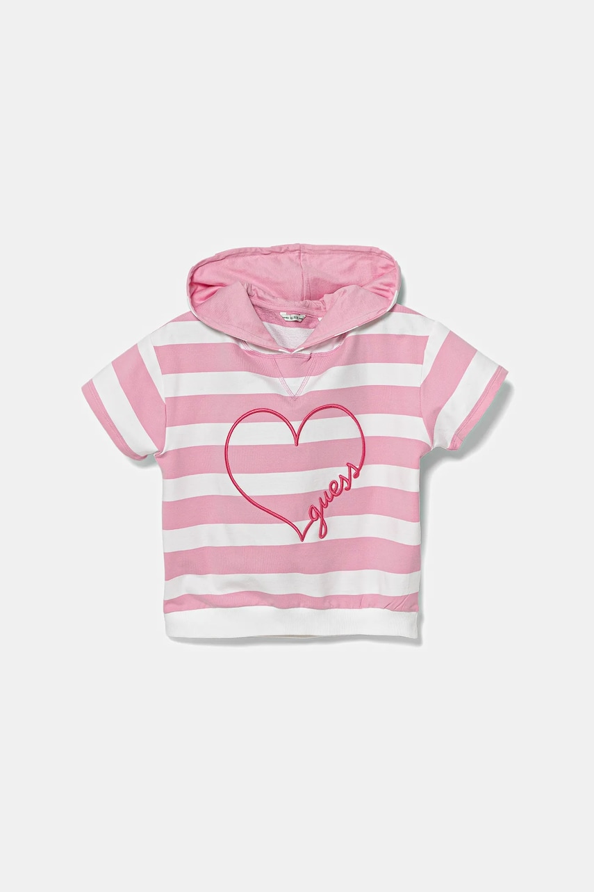Levně Dětské tričko Guess růžová barva, J5GQ05 KBOR4