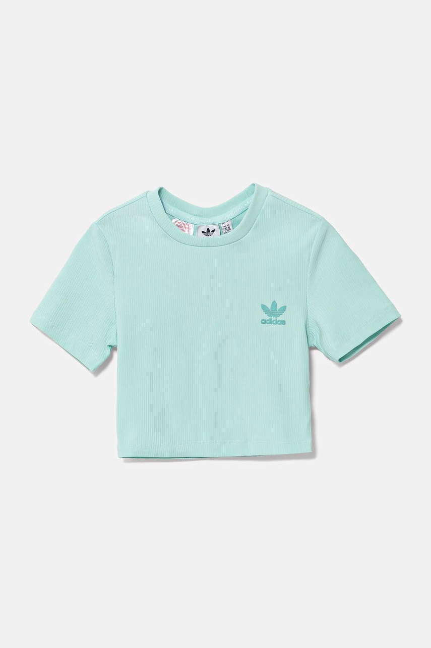 Детская футболка adidas Originals цвет бирюзовый JI5783 Детская футболка adidas Originals цвет бирюзовый JI5783