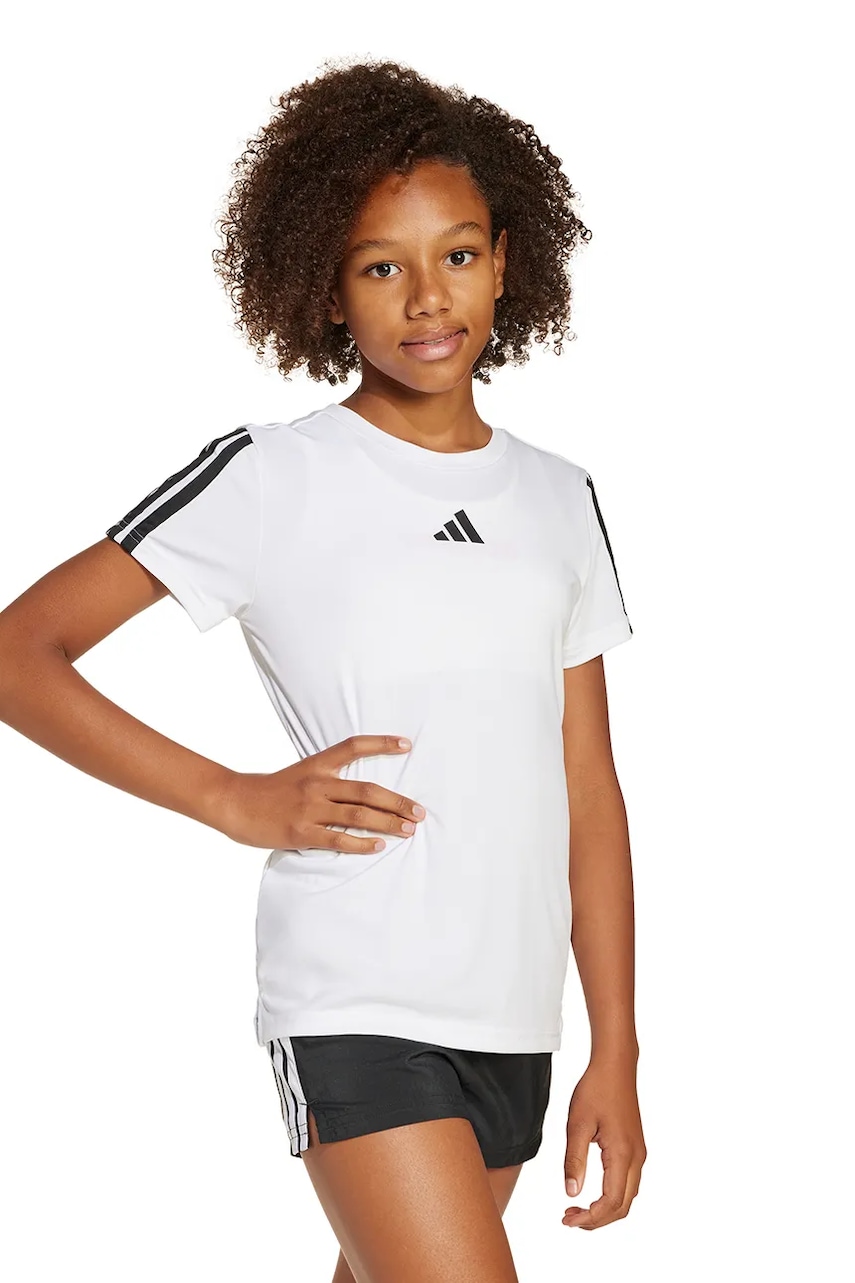 adidas tricou copii culoarea alb, JJ5032