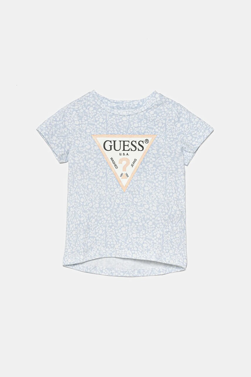 Levně Dětské tričko Guess modrá barva, K5GI06 K6YW4
