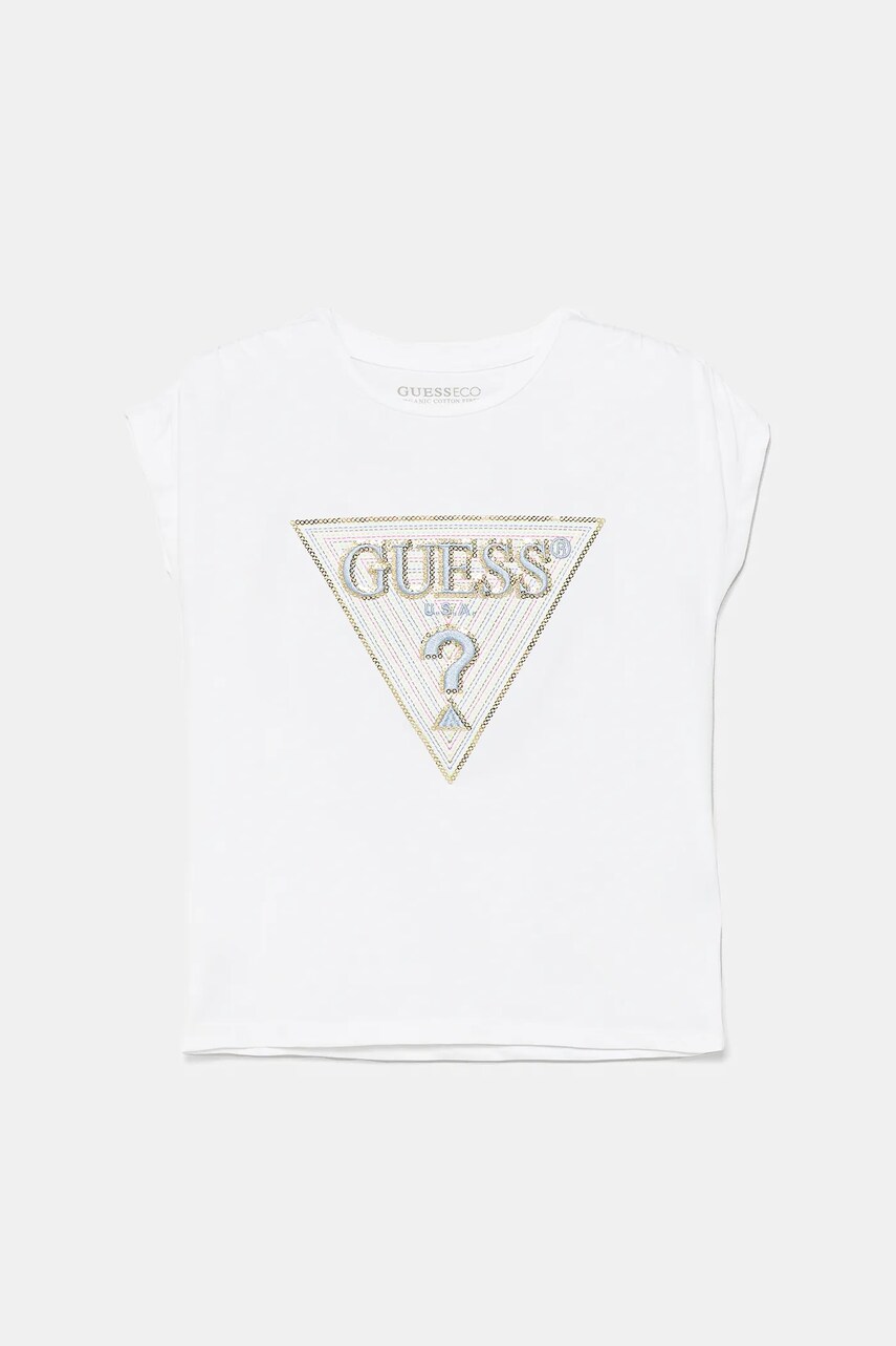 Levně Dětské tričko Guess bílá barva, K5GI12 K6YW4