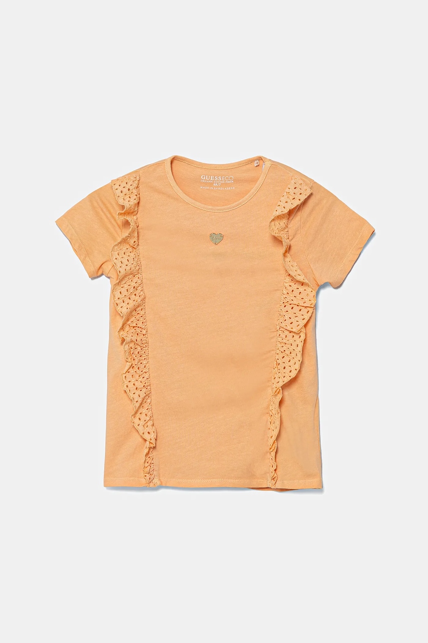 Levně Dětské tričko Guess oranžová barva, K5GI13 K6YW4