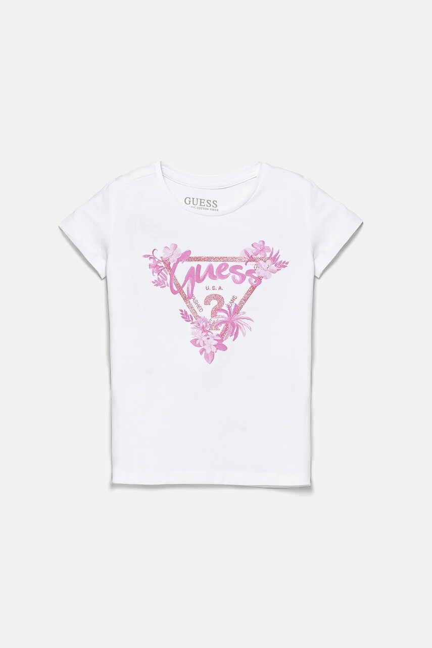 Levně Dětské tričko Guess bílá barva, K5GI14 K6YW4