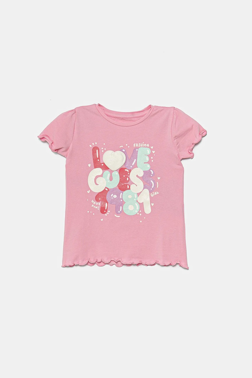 

Детска тениска Guess в розово K5GI15 K6YW4, Розов
