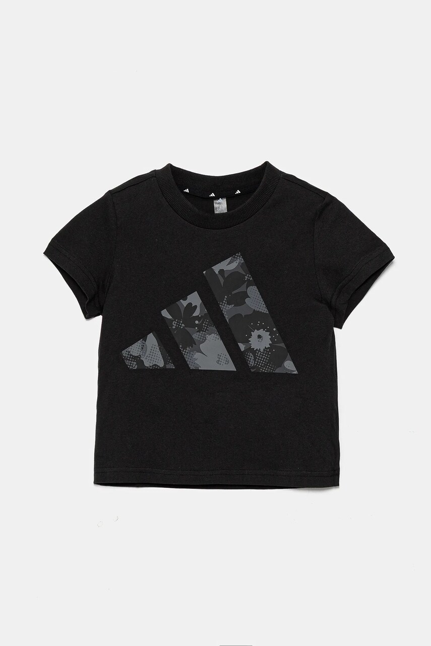 adidas tricou de bumbac pentru copii culoarea negru, JC7510