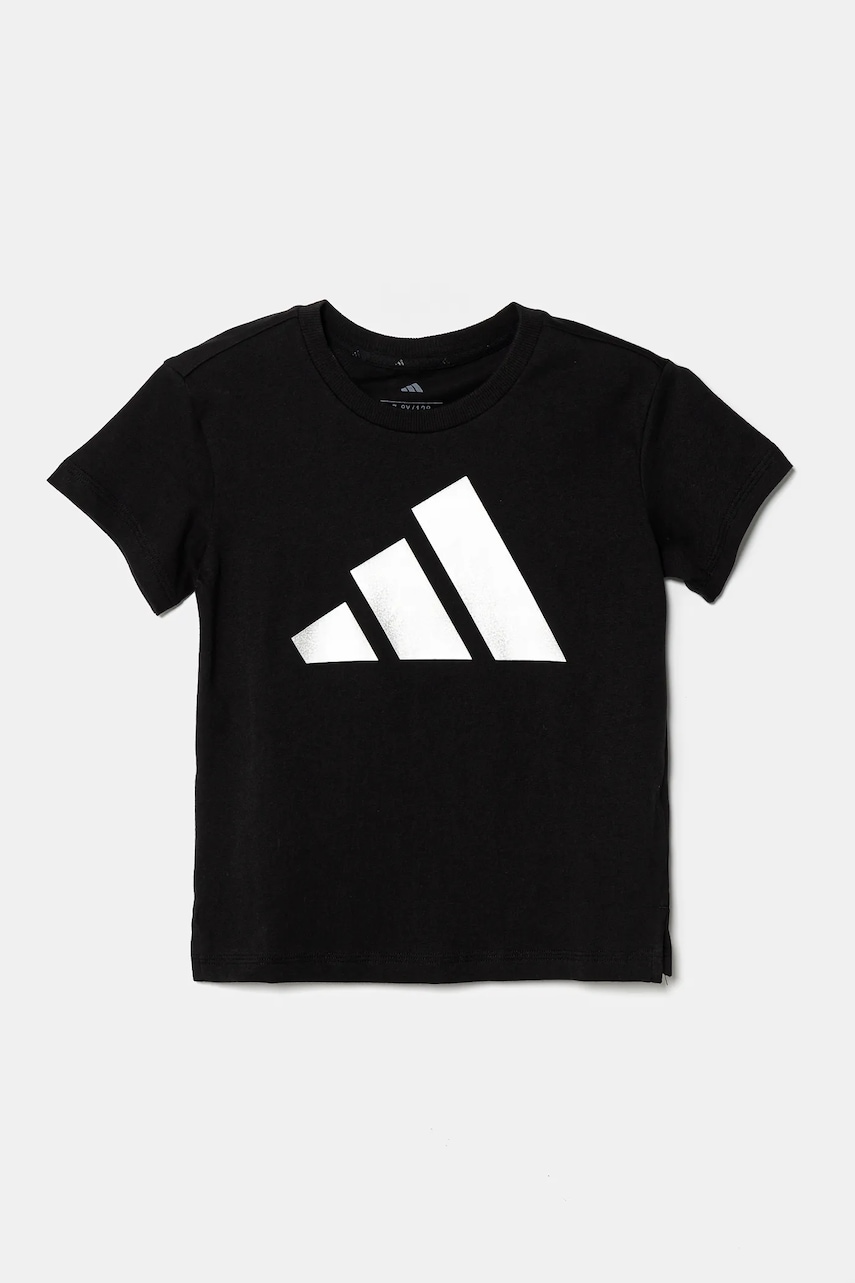 adidas tricou de bumbac pentru copii culoarea negru, JD1832