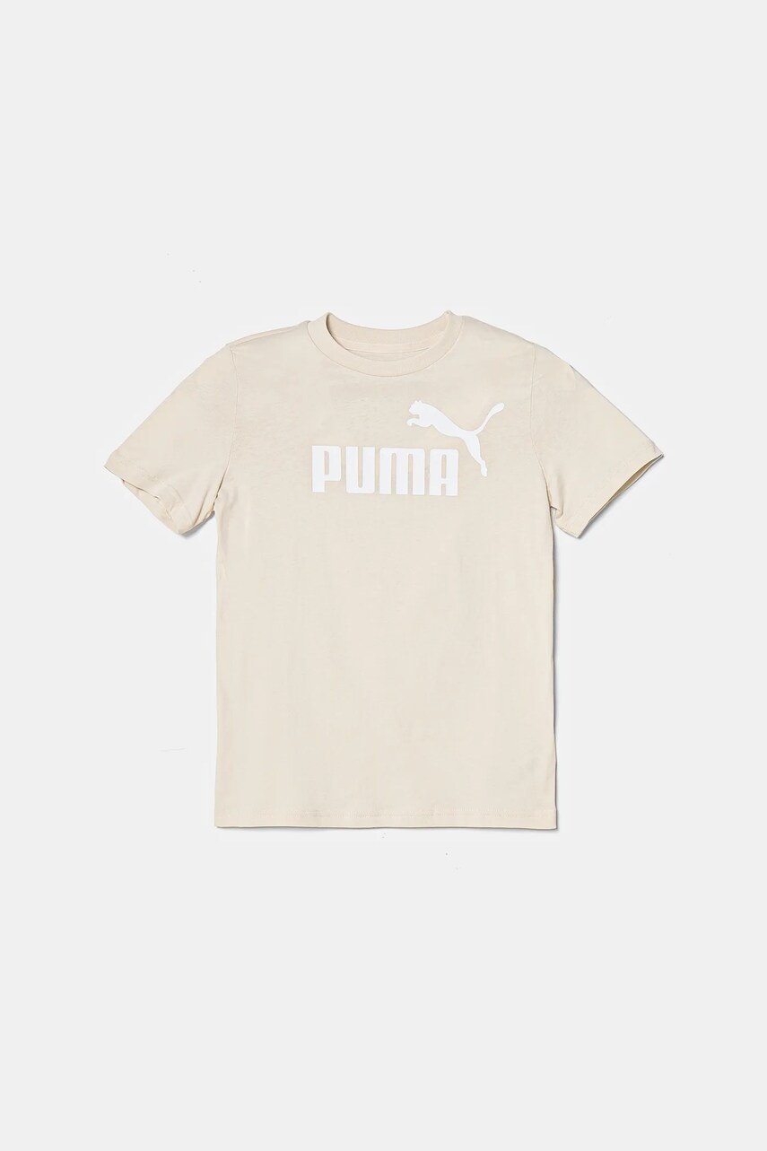 Puma tricou copii ESS No. 1 Logo Tee culoarea bej, 684892