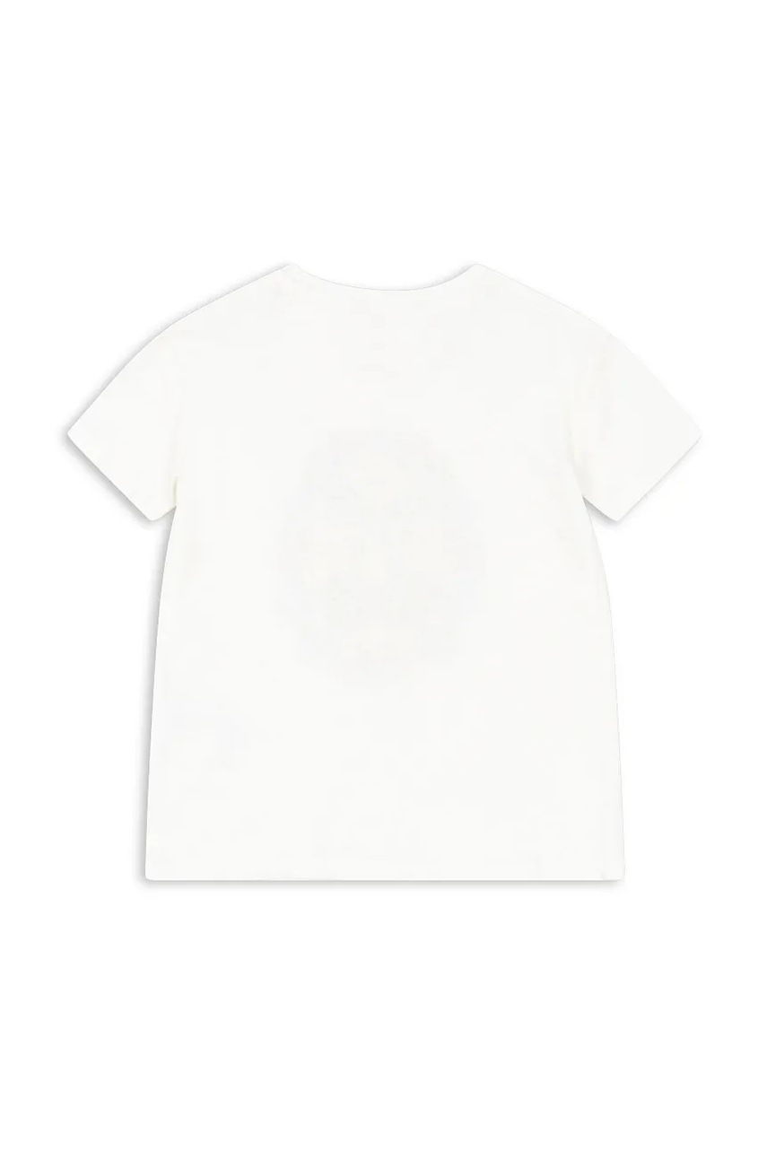 Детская футболка с добавлением льна Konges Sløjd ERA TEE OCS цвет белый KS102600