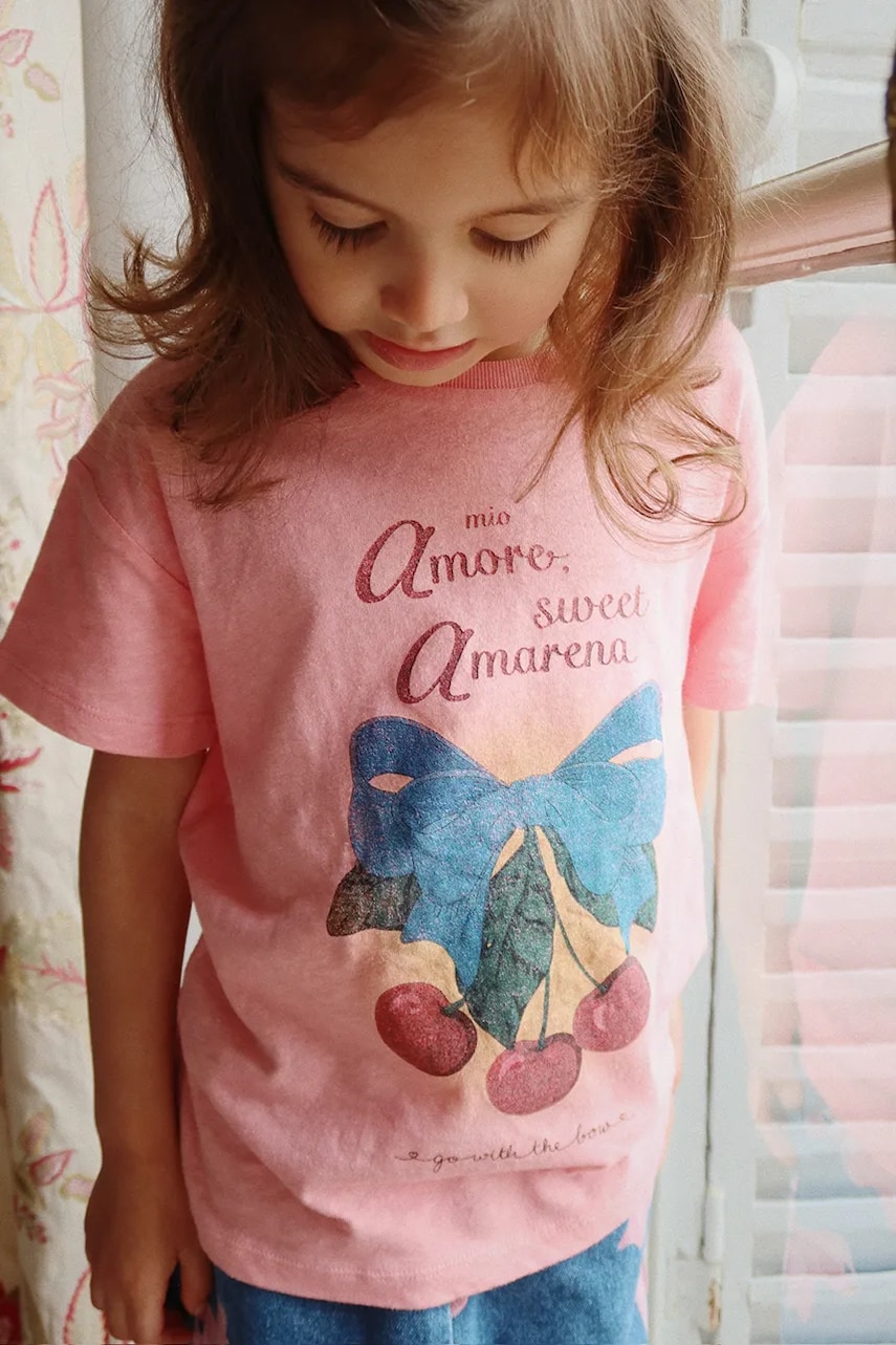 Konges Sløjd tricou din amestec de in pentru copii ERA TEE OCS culoarea roz, KS102600 Konges Sløjd tricou din amestec de in pentru copii ERA TEE OCS culoarea roz, KS102600