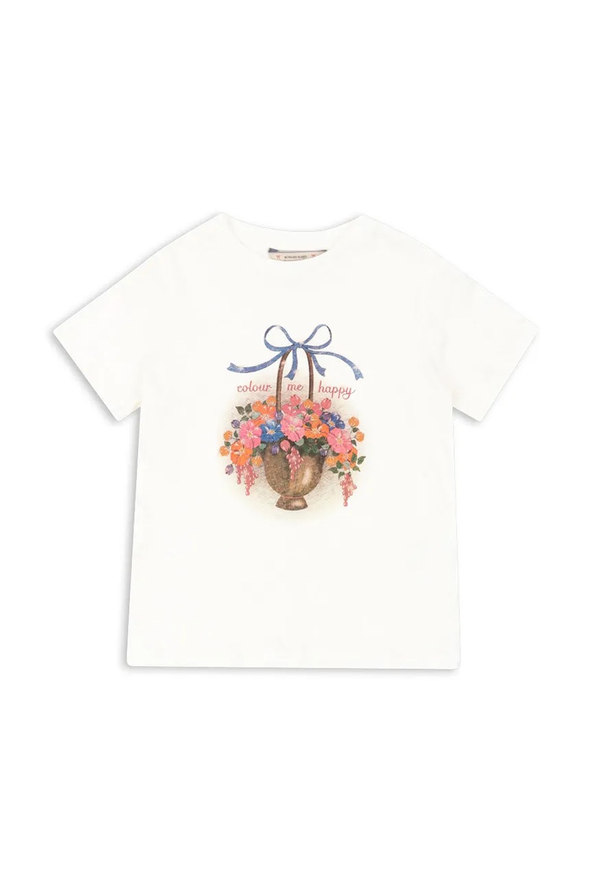 Детская футболка с добавлением льна Konges Sløjd ERA TEE OCS KS103194