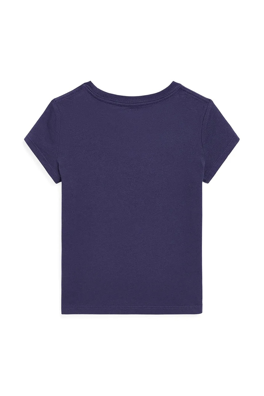 Детская хлопковая футболка Polo Ralph Lauren цвет синий 312965226001 Детская хлопковая футболка Polo Ralph Lauren цвет синий 312965226001