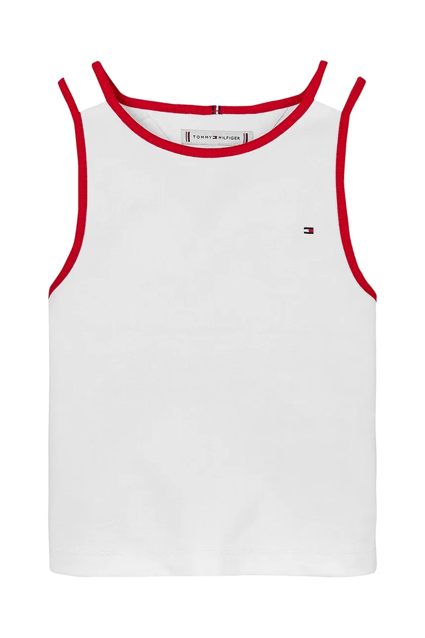 Детский топ Tommy Hilfiger цвет белый KG0KG08420