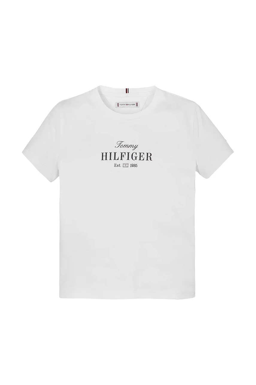 Дитяча футболка Tommy Hilfiger колір білий KG0KG08524