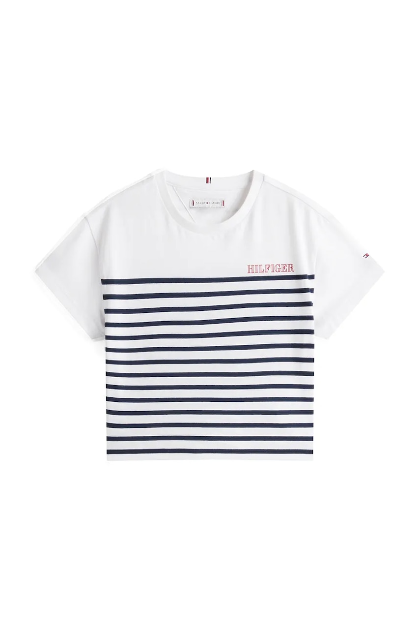 Детская хлопковая футболка Tommy Hilfiger цвет синий KG0KG08529 Детская хлопковая футболка Tommy Hilfiger цвет синий KG0KG08529