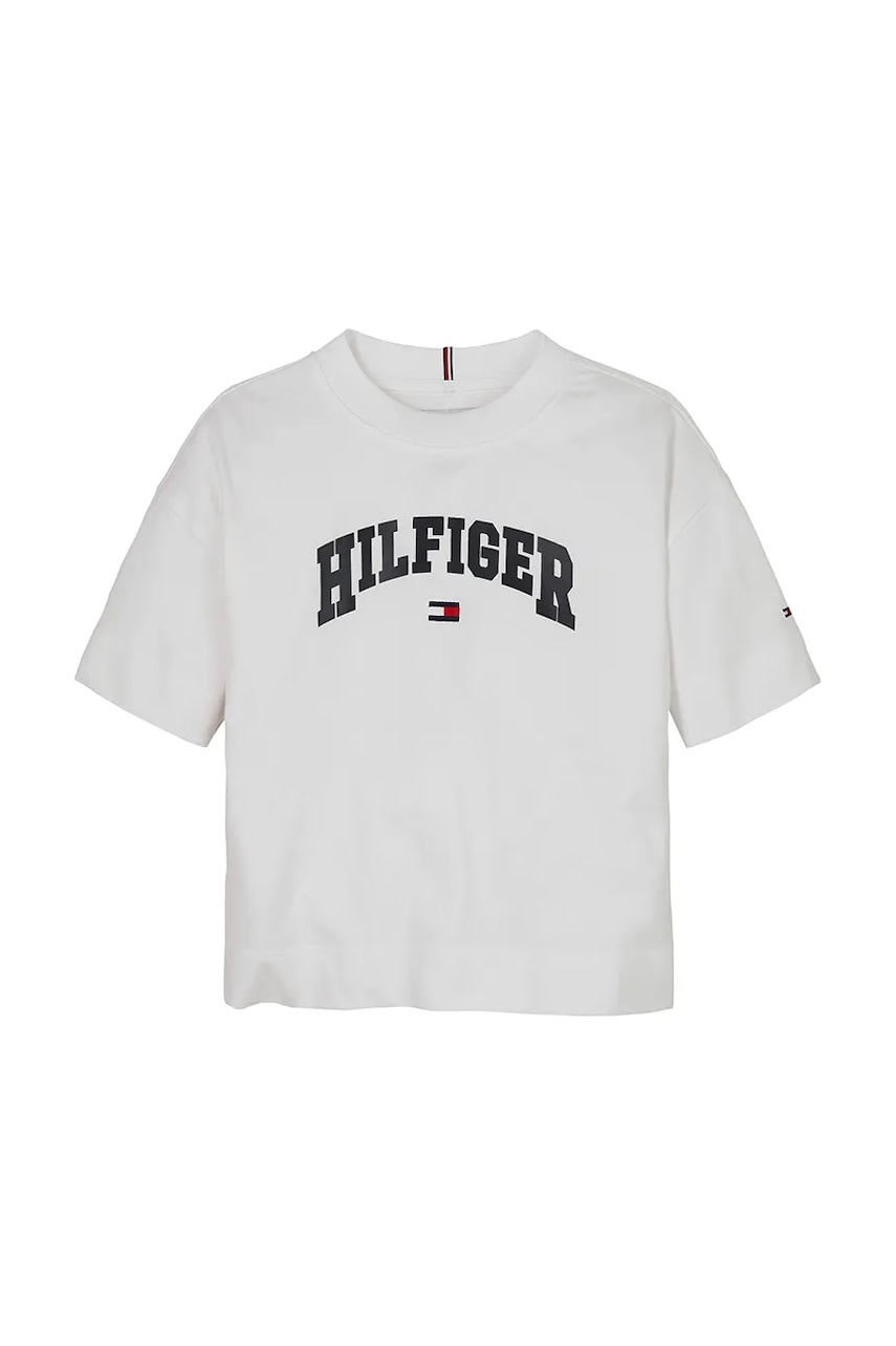 Детская хлопковая футболка Tommy Hilfiger цвет белый KG0KG08549 Детская хлопковая футболка Tommy Hilfiger цвет белый KG0KG08549
