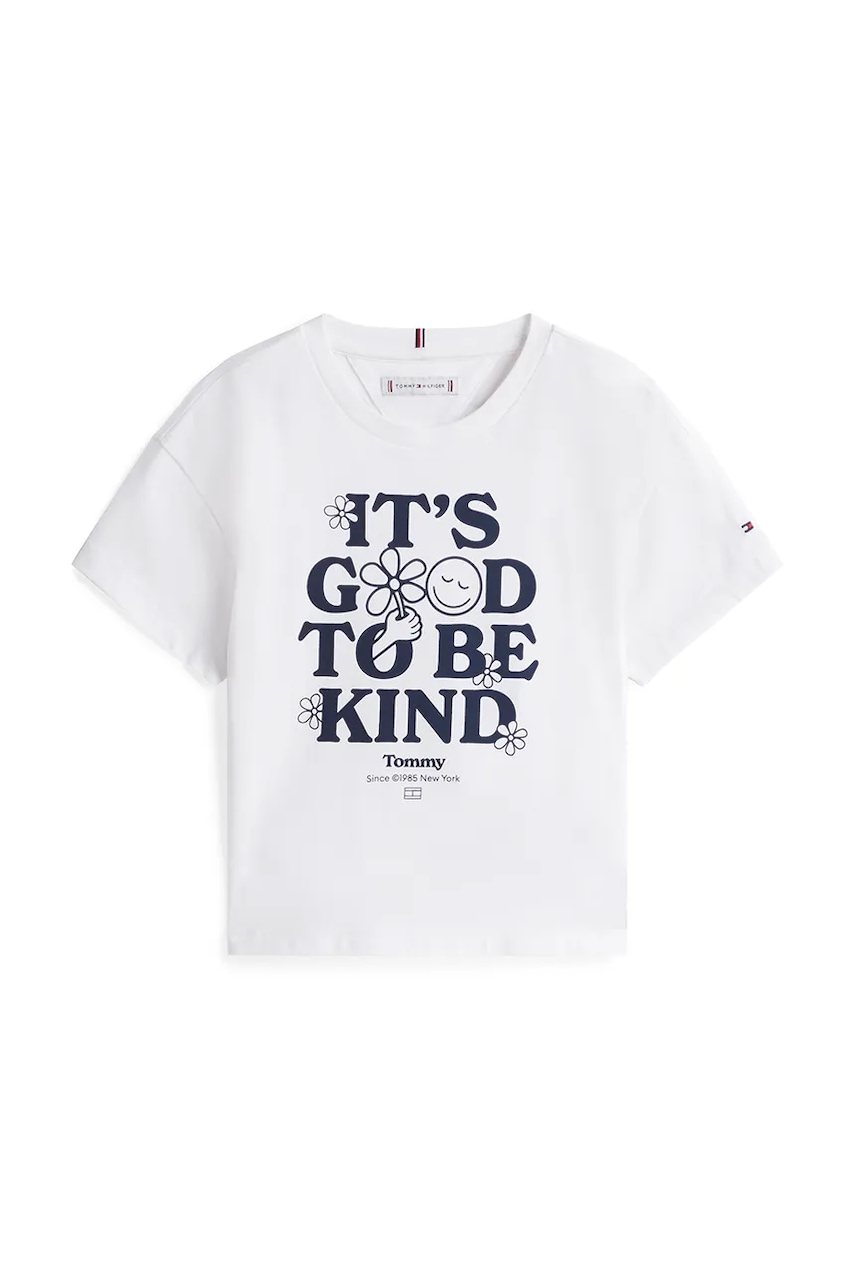 Футболка Tommy Hilfiger цвет белый KG0KG08551 Футболка Tommy Hilfiger цвет белый KG0KG08551
