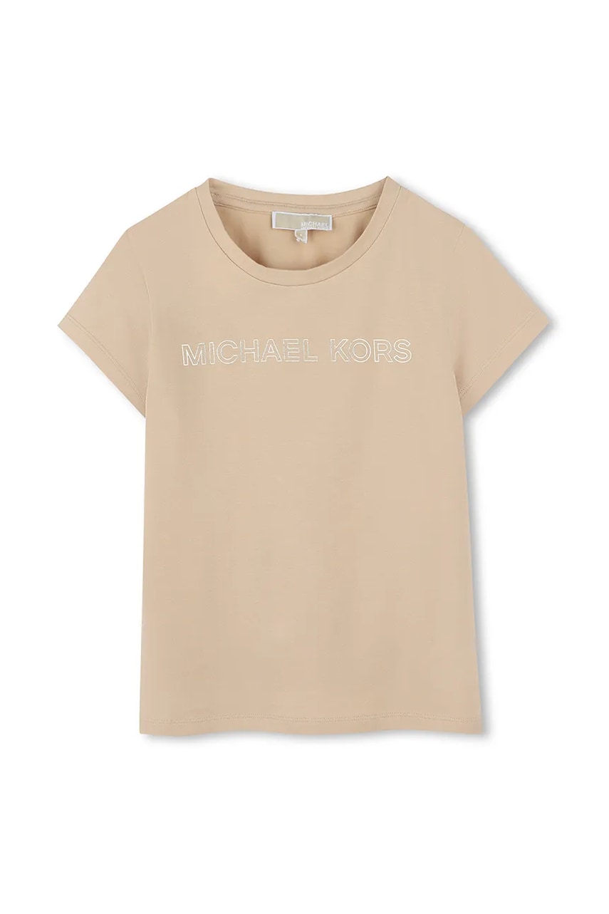 Michael Kors tricou copii culoarea bej, R30314