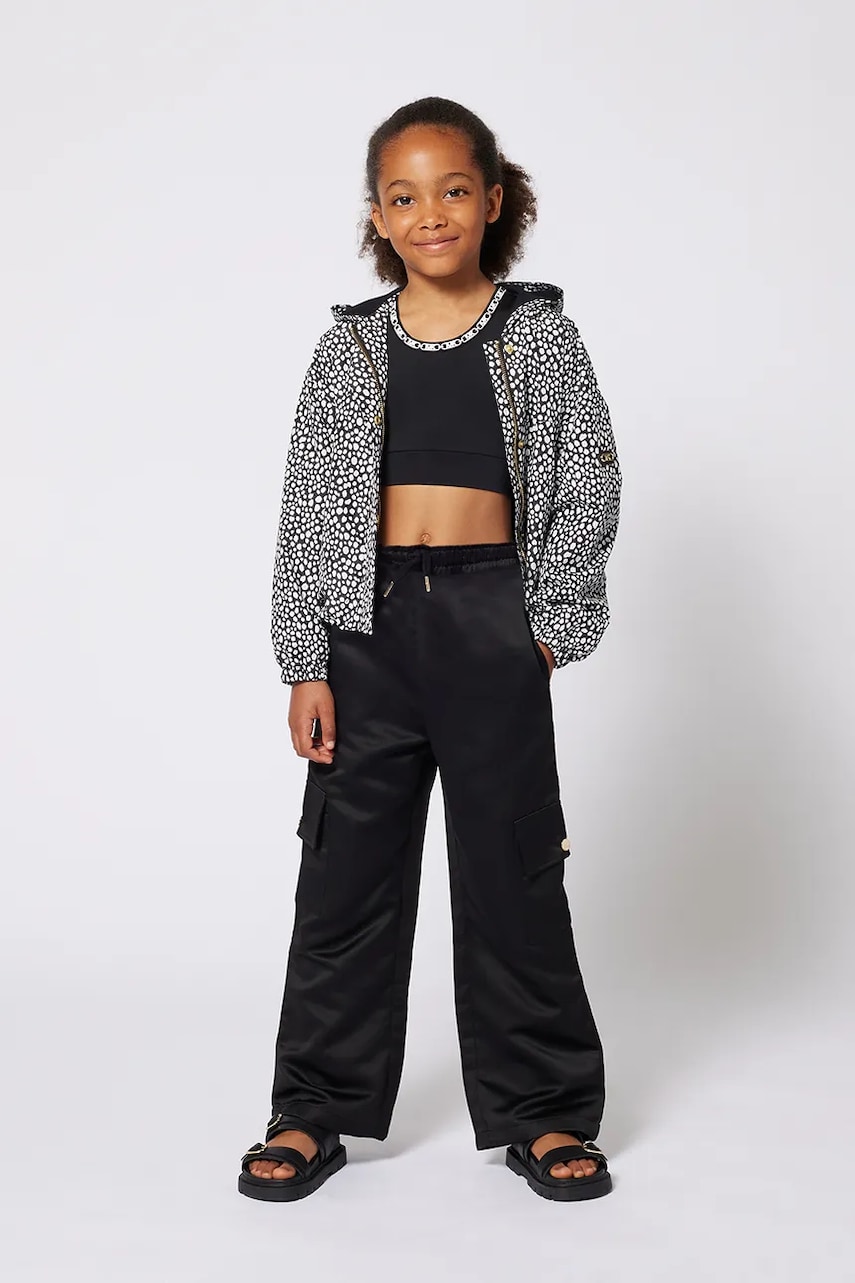 Michael Kors top copii culoarea negru, R30323