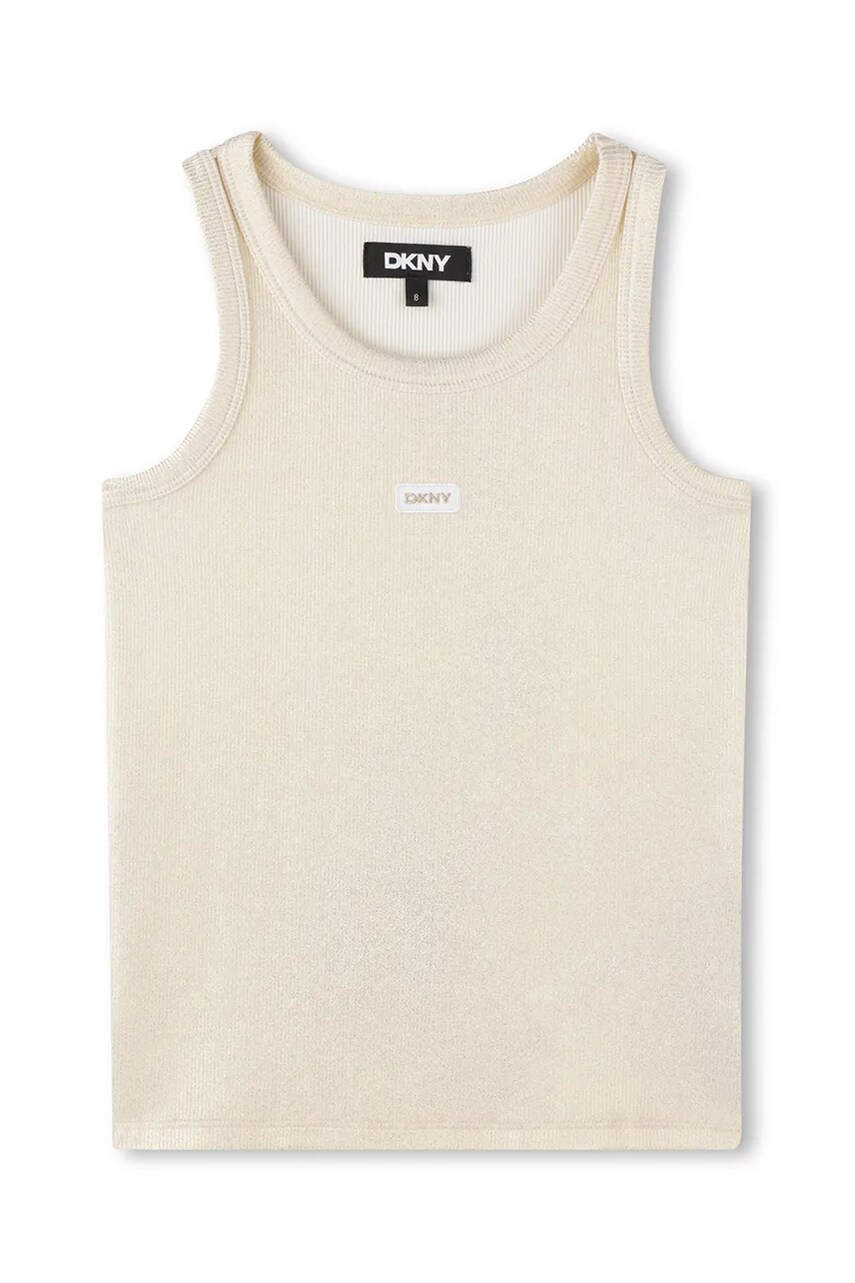 Dkny top copii culoarea auriu, D62286
