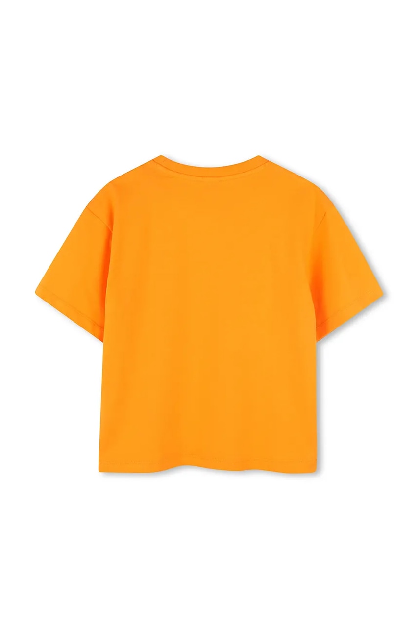 Детская хлопковая футболка Kenzo Kids цвет оранжевый K61064 Детская хлопковая футболка Kenzo Kids цвет оранжевый K61064