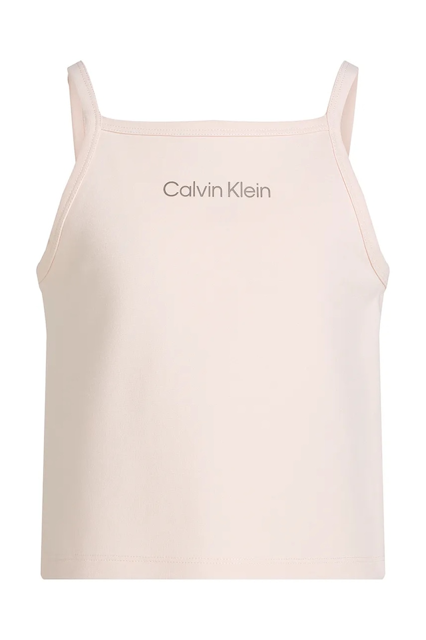 Детский хлопковый топ Calvin Klein Jeans цвет розовый IG0IG02868 Детский хлопковый топ Calvin Klein Jeans цвет розовый IG0IG02868