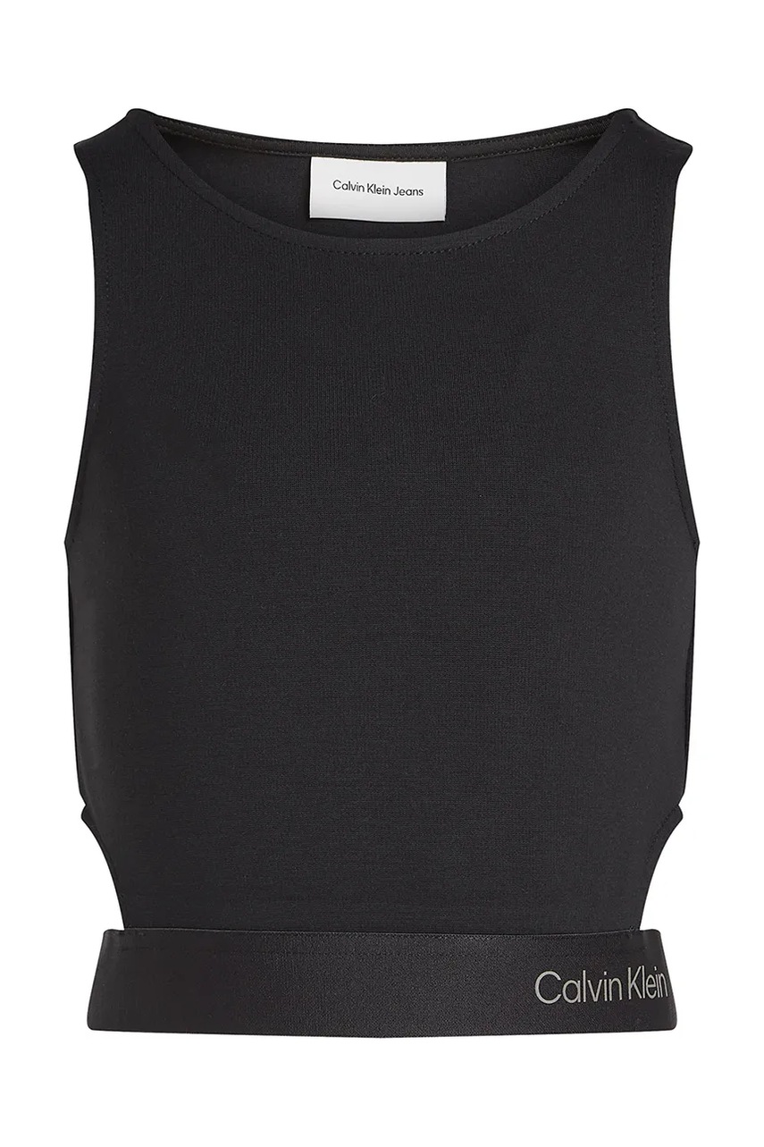 Детский топ Calvin Klein Jeans цвет чёрный IG0IG02869
