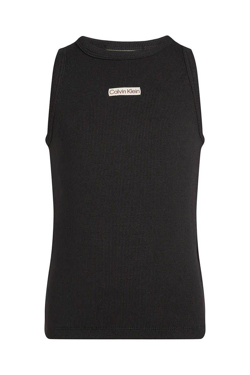 Детский топ Calvin Klein Jeans цвет чёрный IG0IG02871