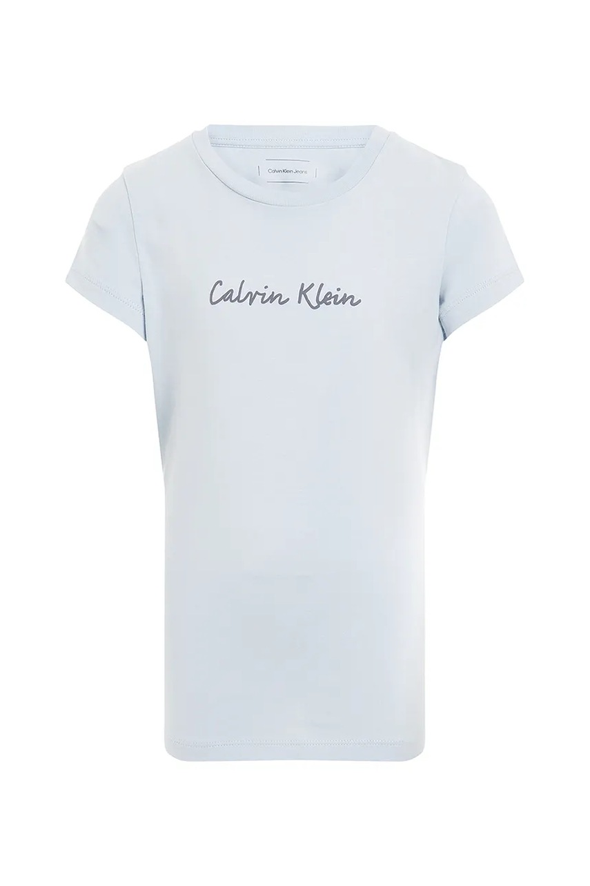 Детская хлопковая футболка Calvin Klein Jeans IG0IG02857