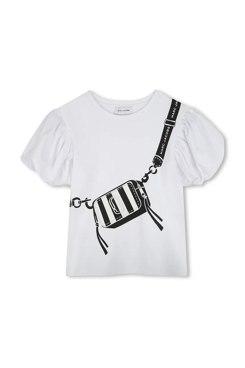 Marc Jacobs tricou de bumbac pentru copii culoarea alb, W60464