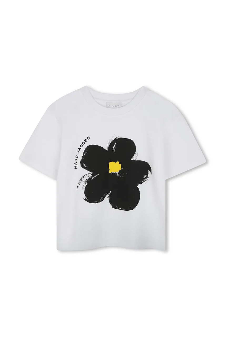 Marc Jacobs tricou de bumbac pentru copii culoarea alb, W60465