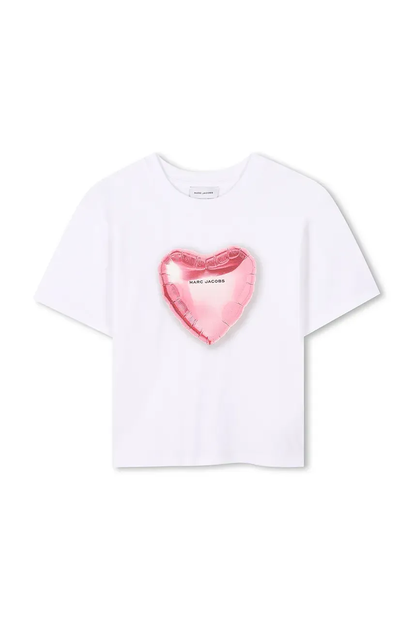 Marc Jacobs tricou de bumbac pentru copii culoarea alb, W60545