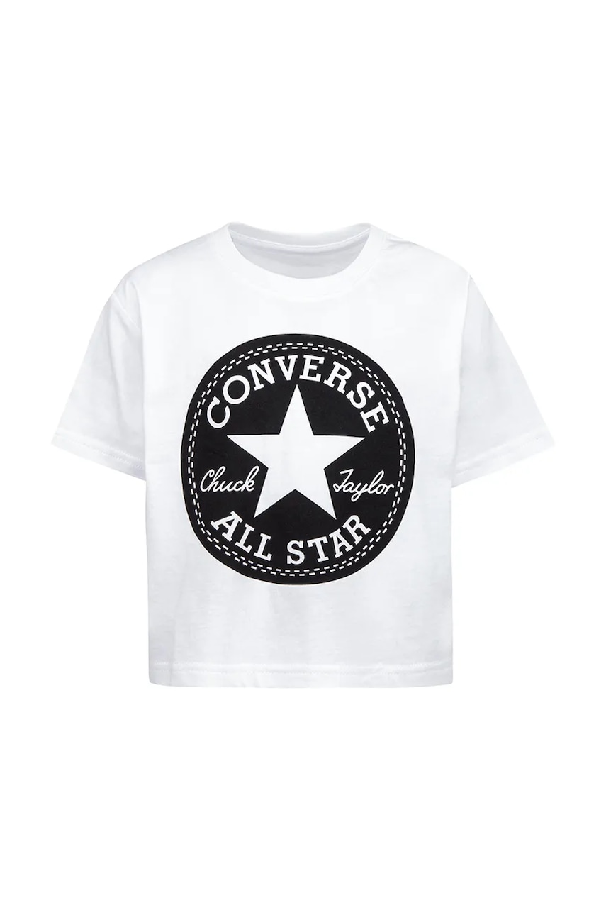Converse tricou de bumbac pentru copii culoarea alb, 369787 Converse tricou de bumbac pentru copii culoarea alb, 369787