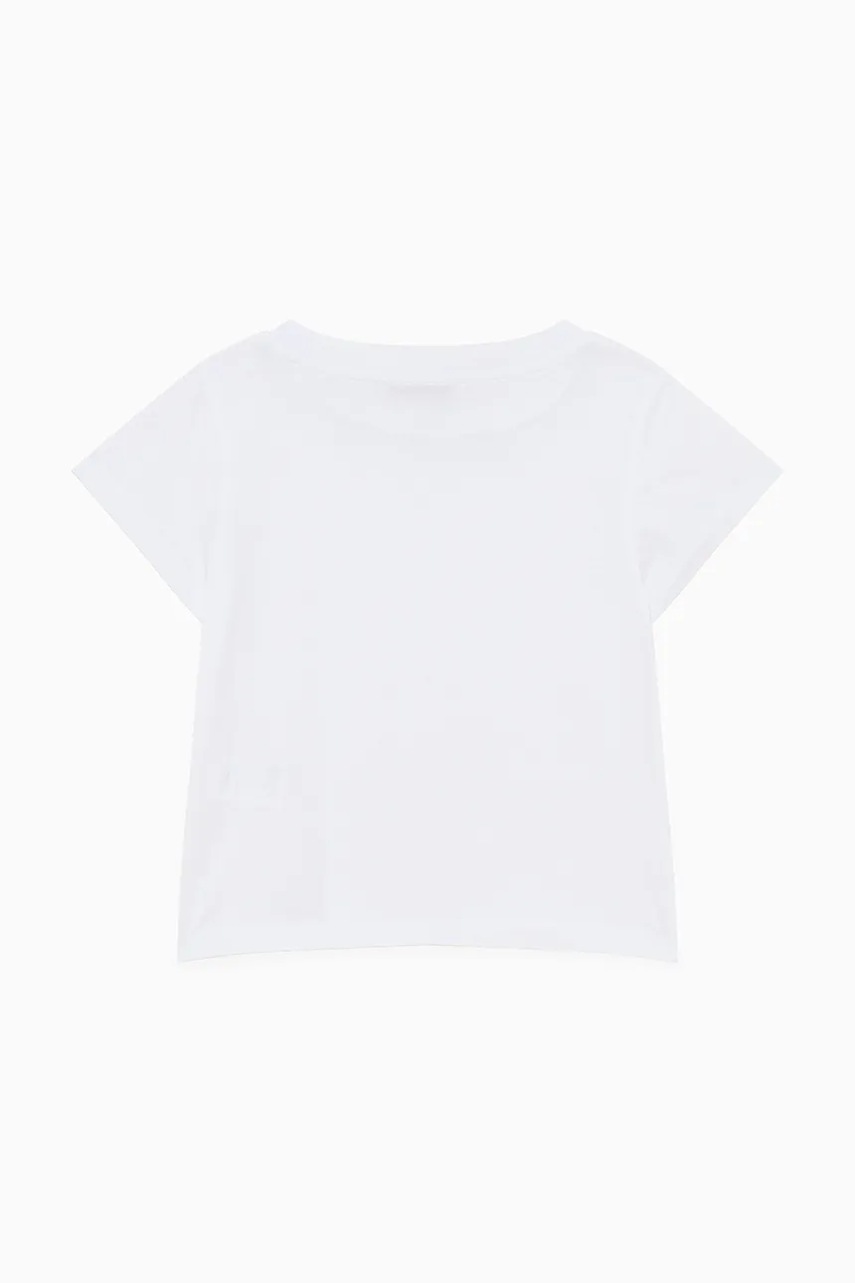 Дитяча бавовняна футболка Patrizia Pepe K103 колір білий 7M0904