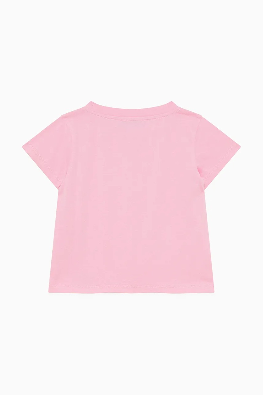 Детская хлопковая футболка Patrizia Pepe K103 цвет розовый 7M0904 Детская хлопковая футболка Patrizia Pepe K103 цвет розовый 7M0904