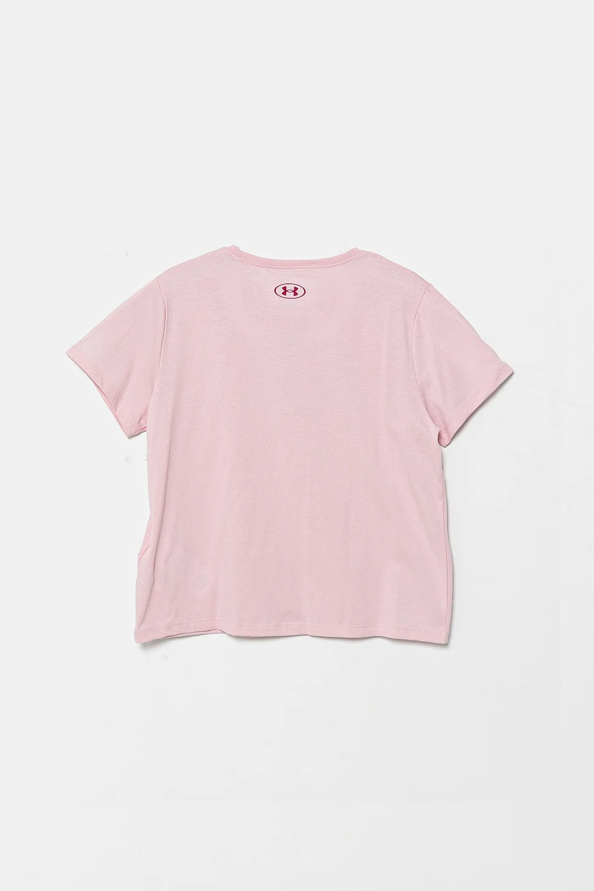 Дитяча футболка Under Armour Big Logo Fill SS колір рожевий 1389769