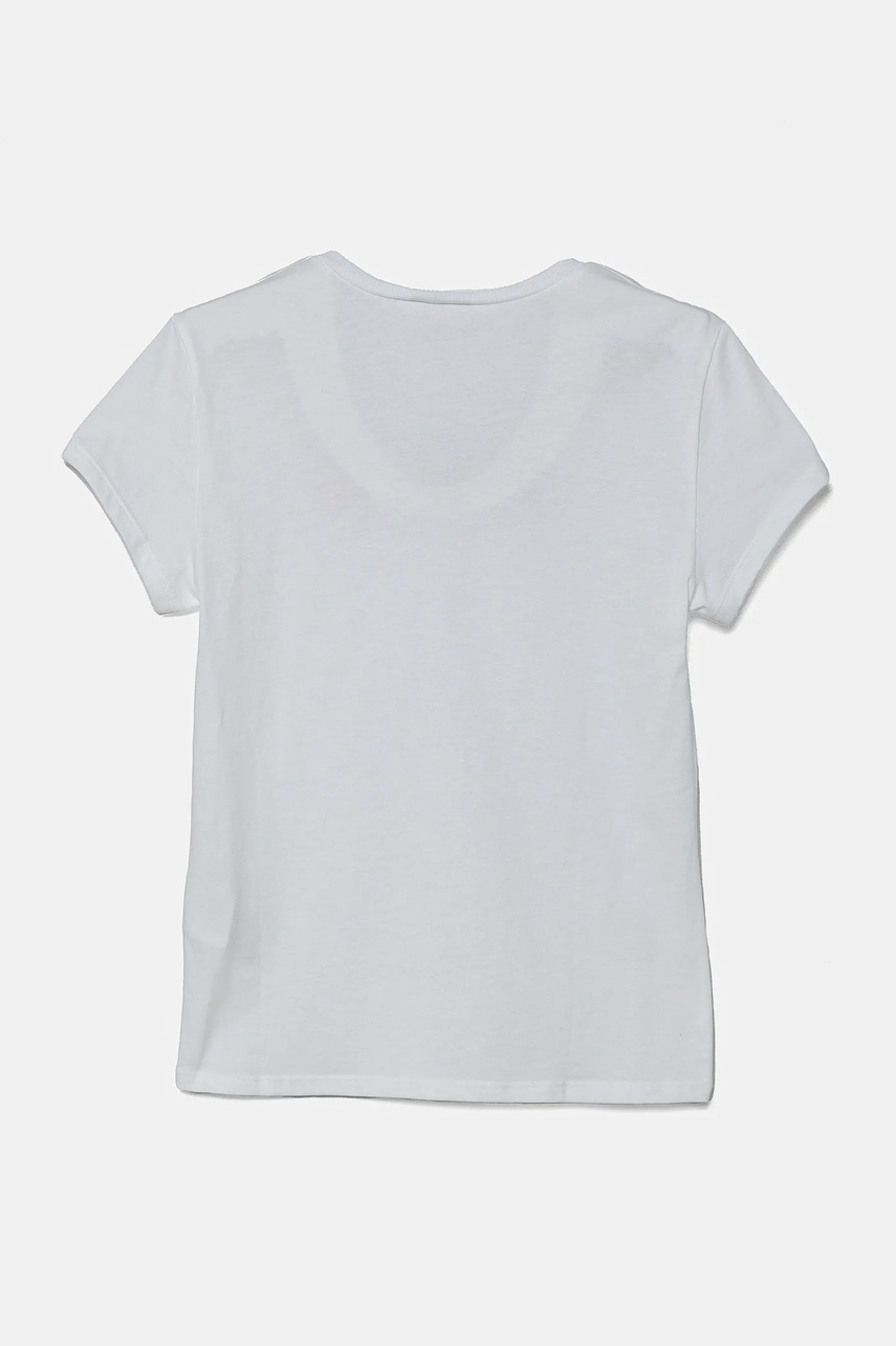 Детская хлопковая футболка United Colors of Benetton цвет белый 3I1XC10MZ