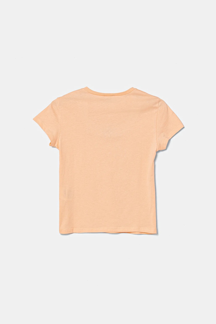 Детская хлопковая футболка United Colors of Benetton цвет оранжевый 3I1XC10MZ Детская хлопковая футболка United Colors of Benetton цвет оранжевый 3I1XC10MZ