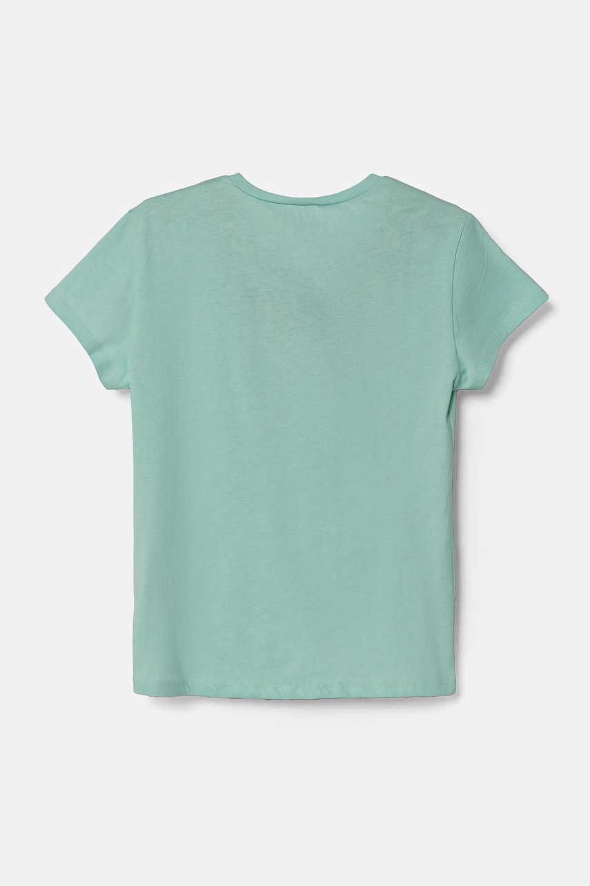 Детская хлопковая футболка United Colors of Benetton цвет зелёный 3I1XC10MZ Детская хлопковая футболка United Colors of Benetton цвет зелёный 3I1XC10MZ