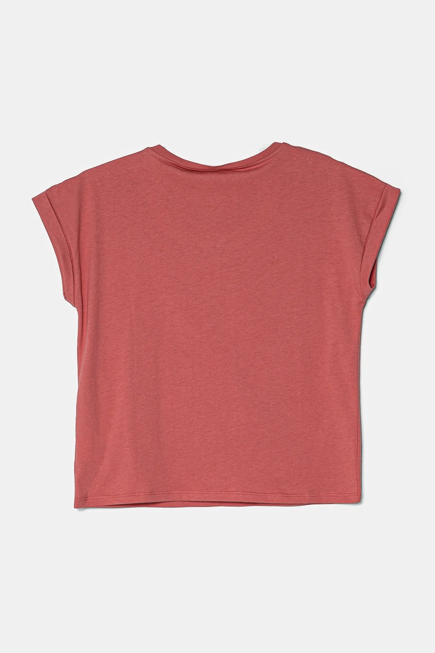 Детская хлопковая футболка United Colors of Benetton цвет розовый 3I1XC10NZ