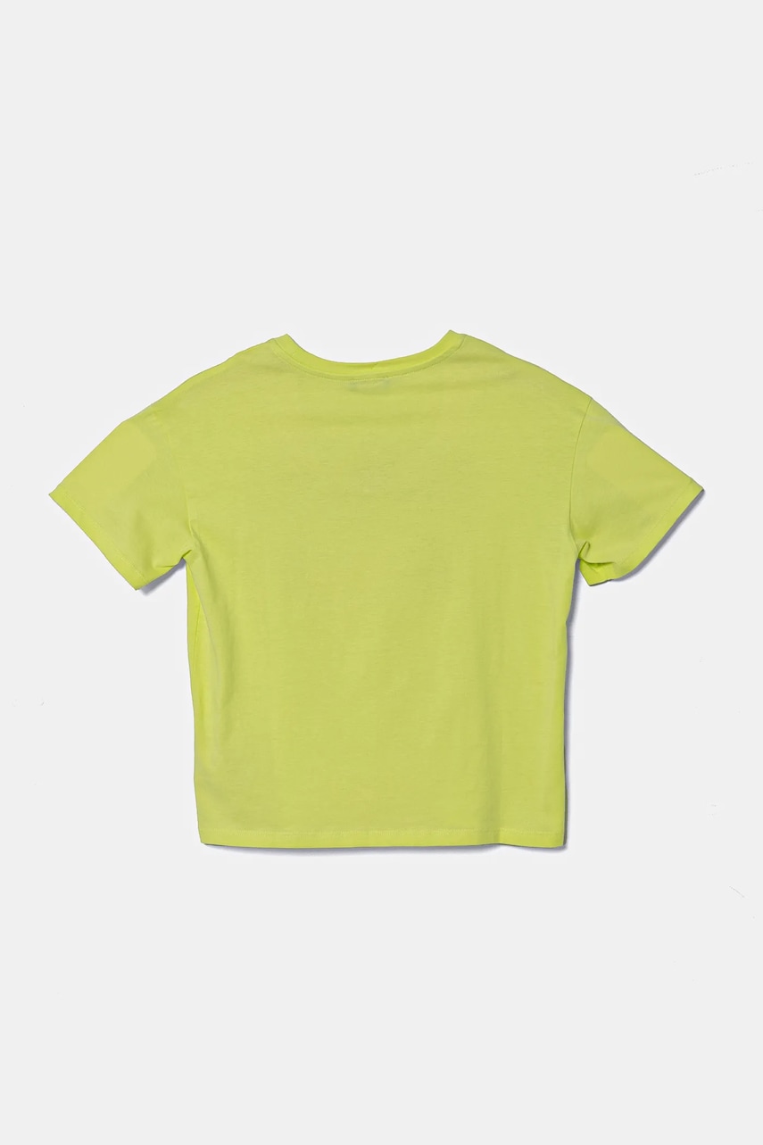 Детская хлопковая футболка United Colors of Benetton цвет зелёный 3I1XC10NY Детская хлопковая футболка United Colors of Benetton цвет зелёный 3I1XC10NY