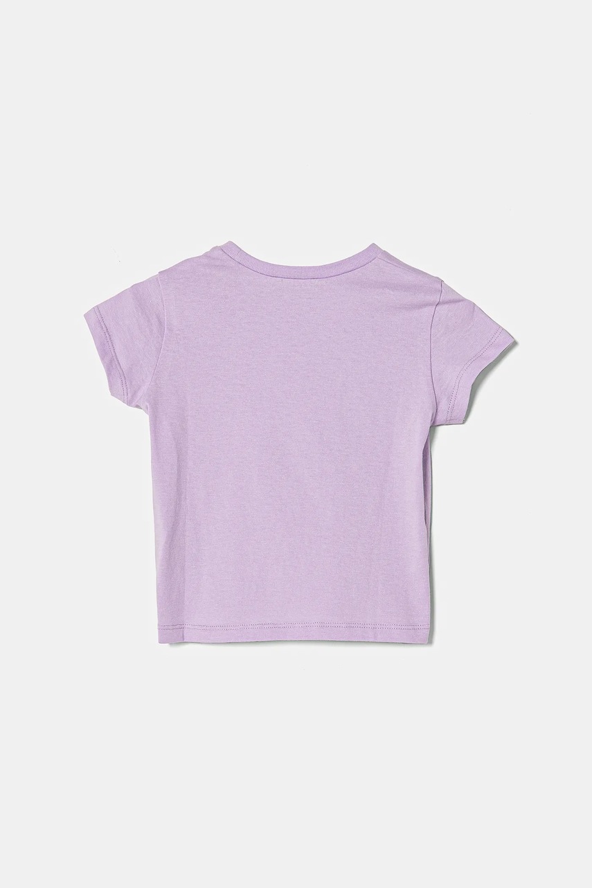 Детская хлопковая футболка United Colors of Benetton цвет фиолетовый 3I1XG10J1 Детская хлопковая футболка United Colors of Benetton цвет фиолетовый 3I1XG10J1