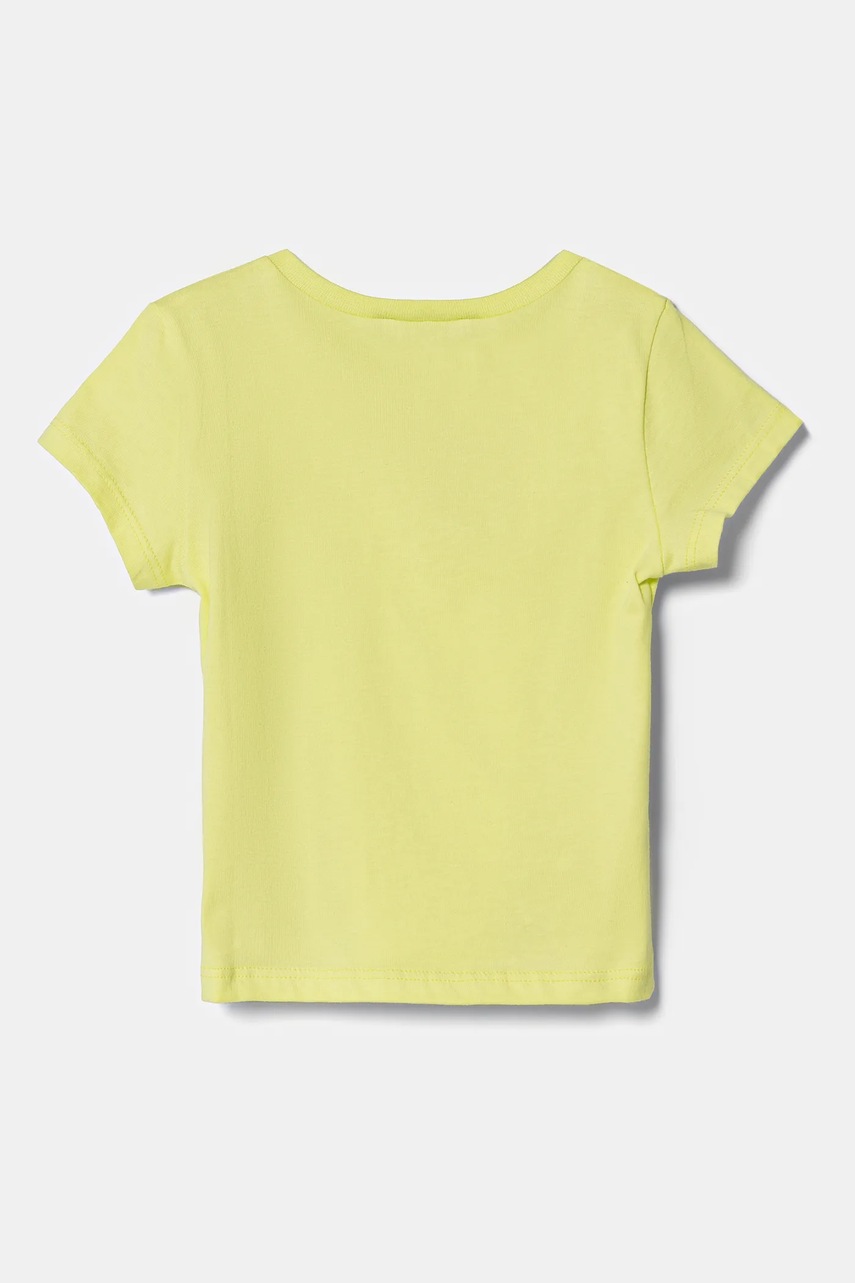 Детская хлопковая футболка United Colors of Benetton цвет зелёный 3I1XG10HU