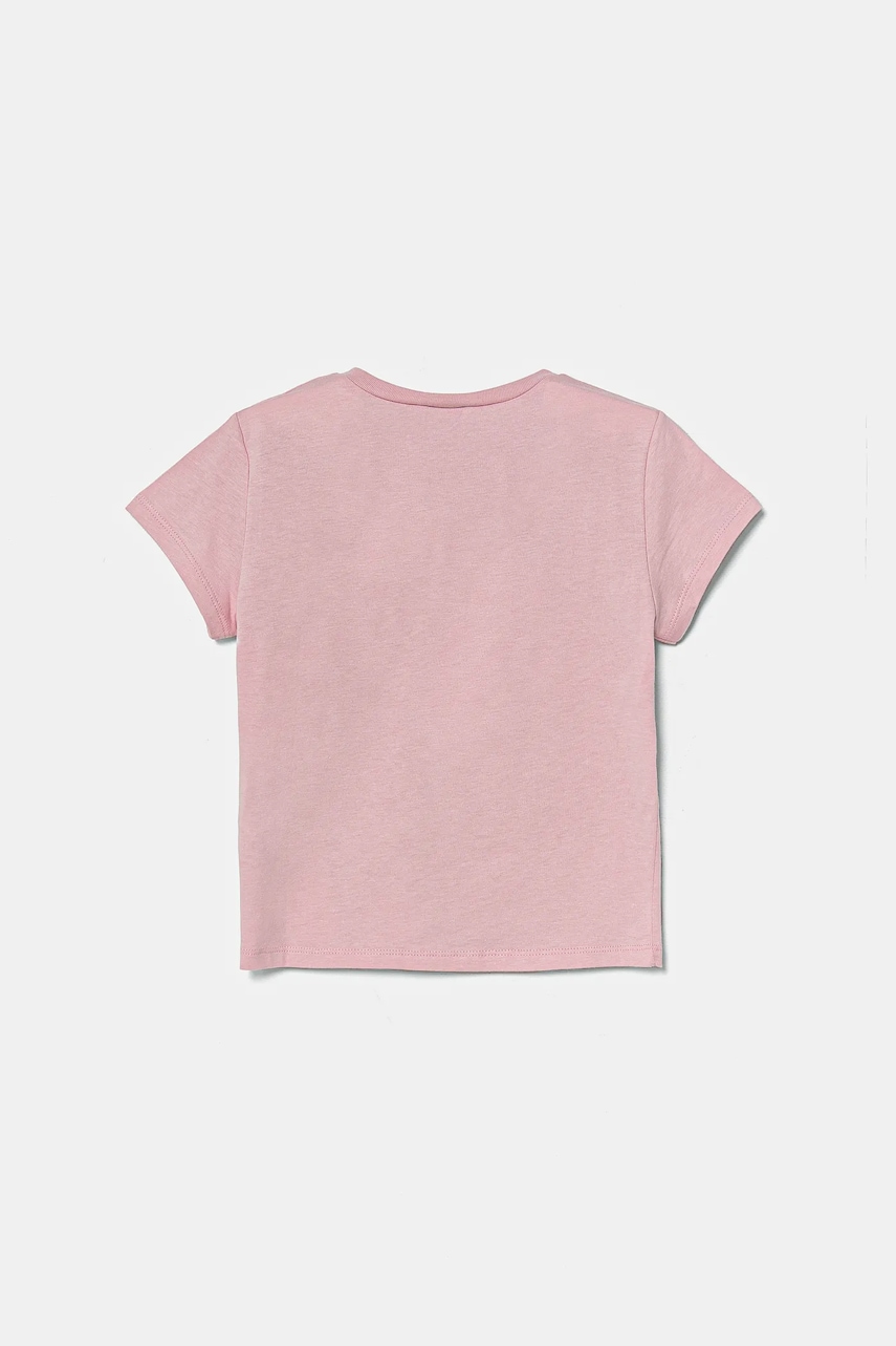 Детская хлопковая футболка United Colors of Benetton цвет розовый 3I1XC109V Детская хлопковая футболка United Colors of Benetton цвет розовый 3I1XC109V