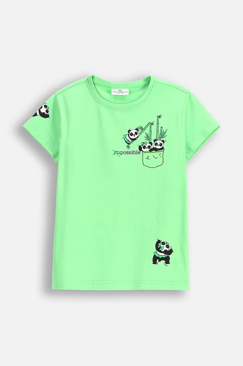 Coccodrillo tricou copii culoarea verde, EVERYDAY GIRL Coccodrillo tricou copii culoarea verde, EVERYDAY GIRL