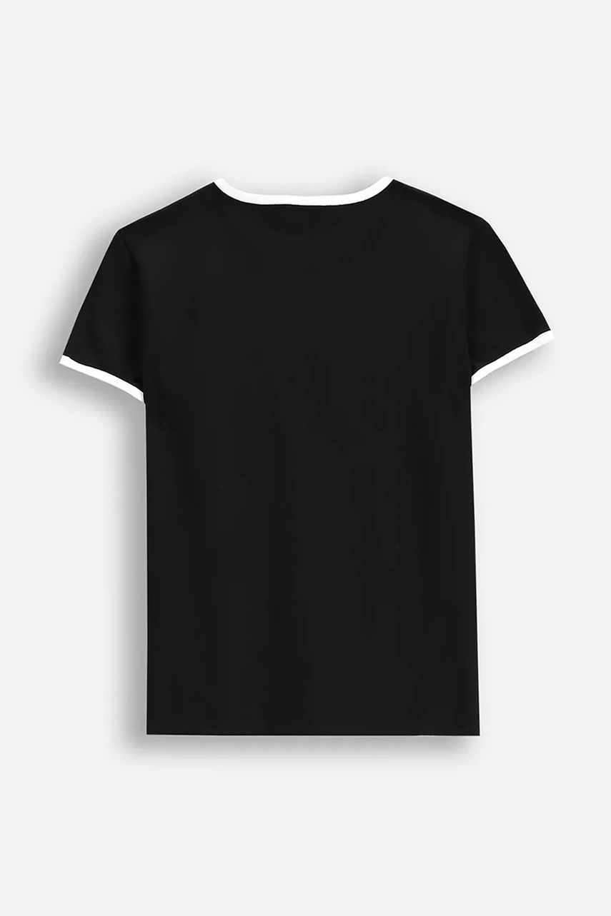 Детская футболка Coccodrillo цвет чёрный EVERYDAY GIRL