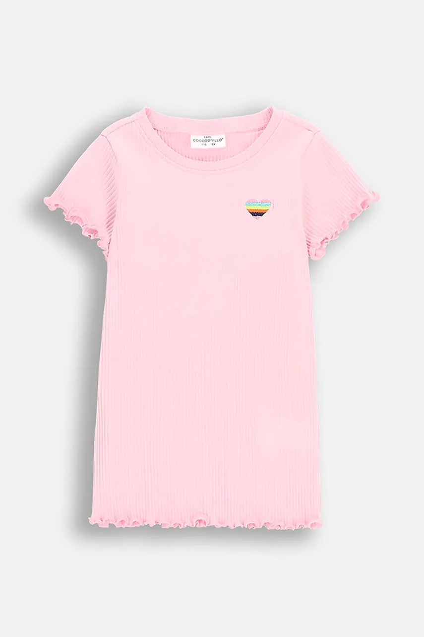 Coccodrillo tricou copii culoarea roz, COSMIC GIRL KIDS Coccodrillo tricou copii culoarea roz, COSMIC GIRL KIDS