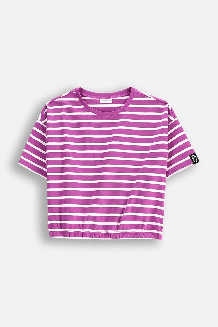 Coccodrillo tricou copii culoarea violet, REBEL GIRL JUNIOR