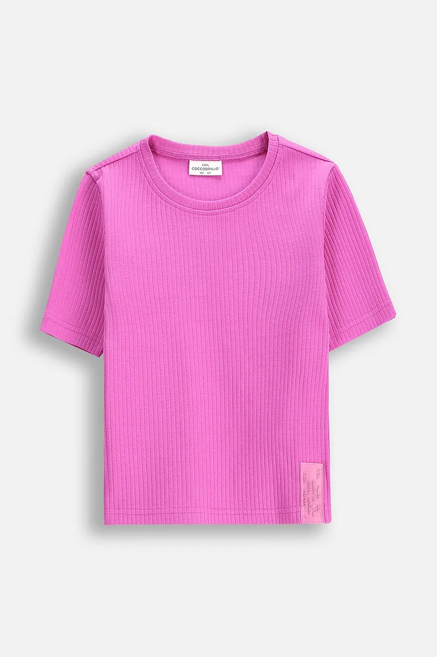 Coccodrillo tricou copii culoarea violet, MAXITROPIC GIRL JUNIOR