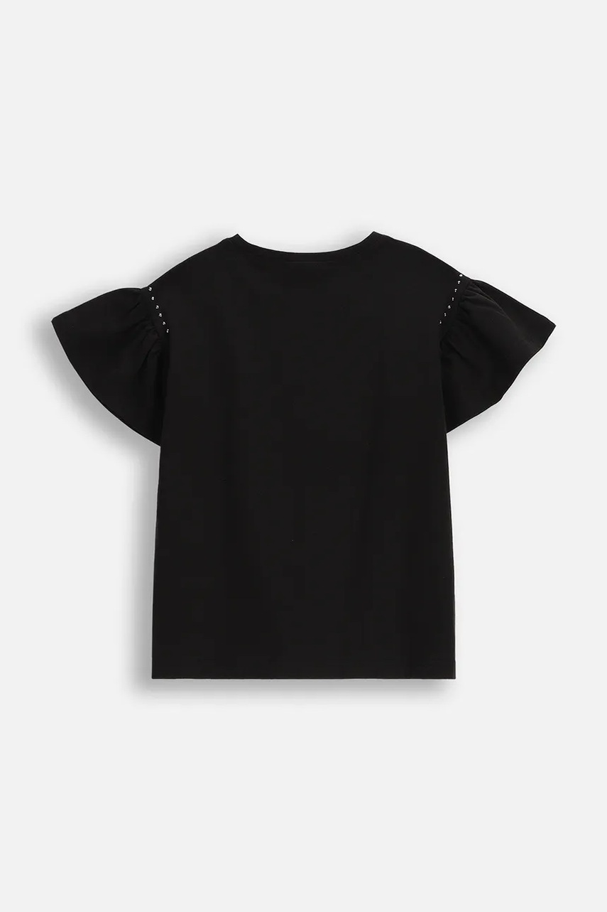 Детская футболка Coccodrillo цвет чёрный REBEL GIRL KIDS